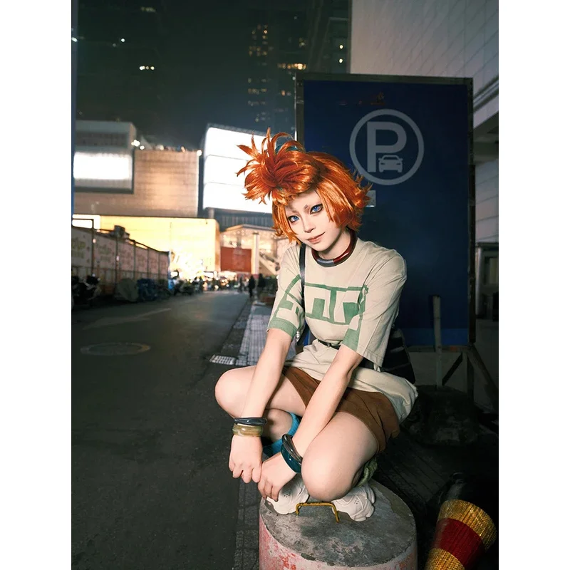

KK56Game Gachiakuta Cosplay Costume Remlin Tysark Tops Short Pant and Props Wig Full Set Convention Comic Con Stage Performance