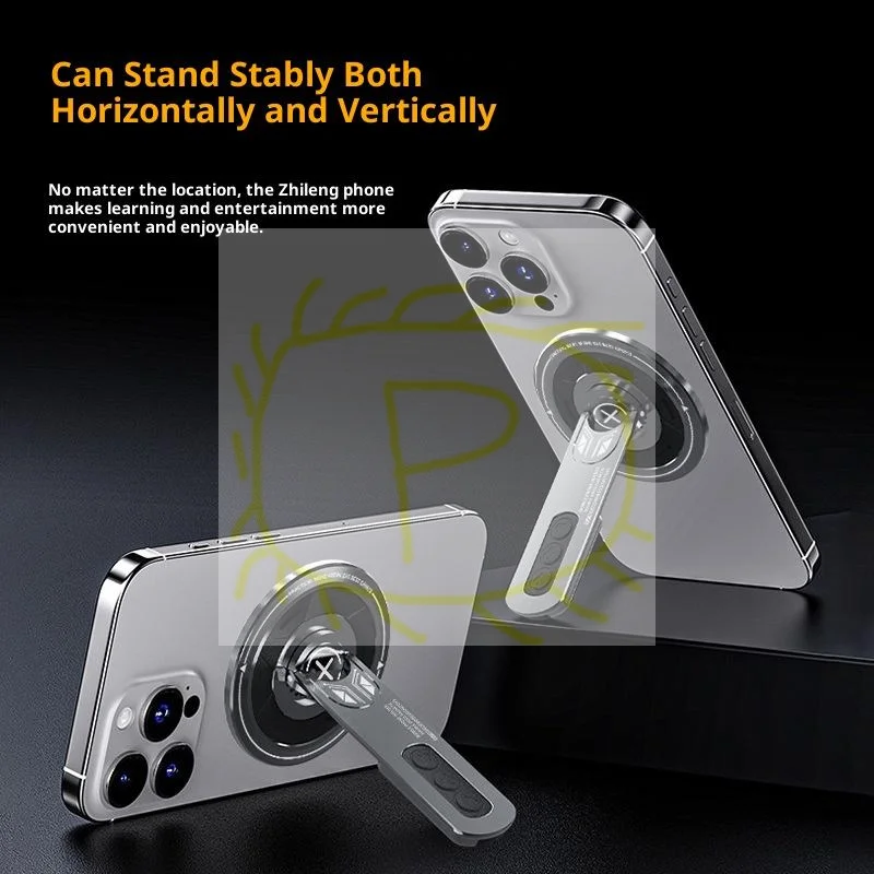 

Портативный магнитный держатель для телефона 360° ° Вращающийся съемный декомпрессионный держатель телефона для украшения рабочего стола домашнего офиса