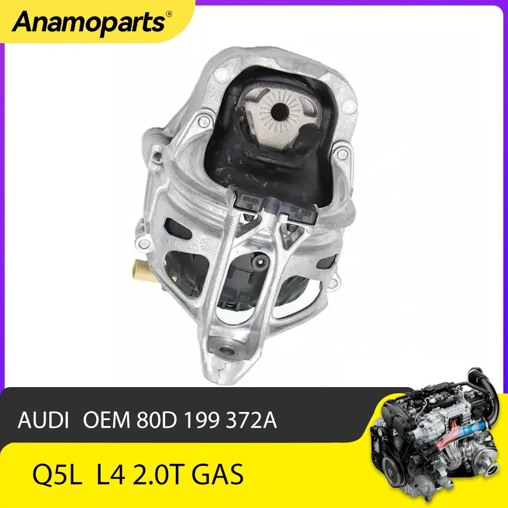 

Engine Part Right Motor Trans Mount set fit 2.0 T L4 DKWC DKUA CWNA CWPB DKWA GAS FOR 18-21 AUDI Q5L 2.0T 80D199372A 4M0199372