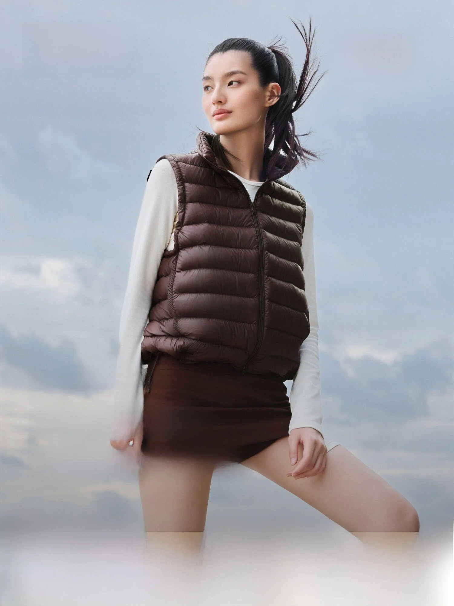 

Bosideng Goose down Vest Women's Fashion Slim Fit Casual Style Thin Short Version Turtle Back 2026 New Arrival Spring Warmth