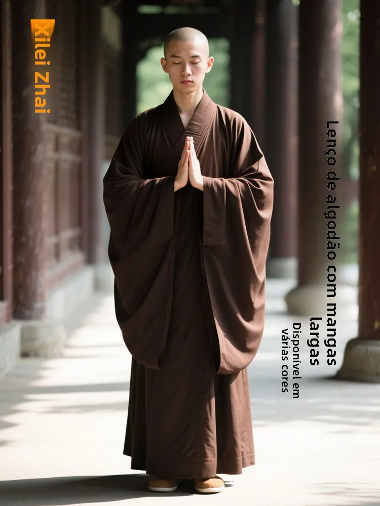 ice-spring-silk-monastic-robe-wide-sleeve-home-buddhist-layman-zen-study-male-ice-spring-robe-long-loose-fit-summer-casual-wear
