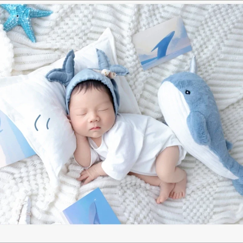 

Newborn Baby Photography Clothing Baby Studio Photography Sea View Whale Photography Clothing disfraces bebe niña 신생아