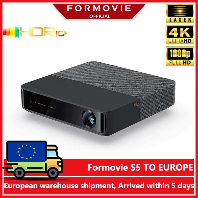 Formovie S5 projecteur Laser FHD 1080P 1100ANSI Lumens projecteur Portable Mini pour Home Smart cinéma ALPD Bluetooth cinéma extérieur