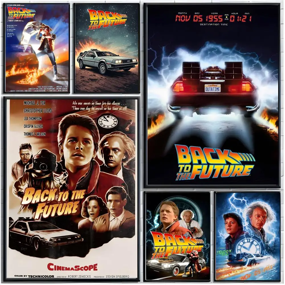 Nostalgic Movie b‑Back To The Future Poster Modern Wall Art Home Decor Living Room Decorative Print Unframed
