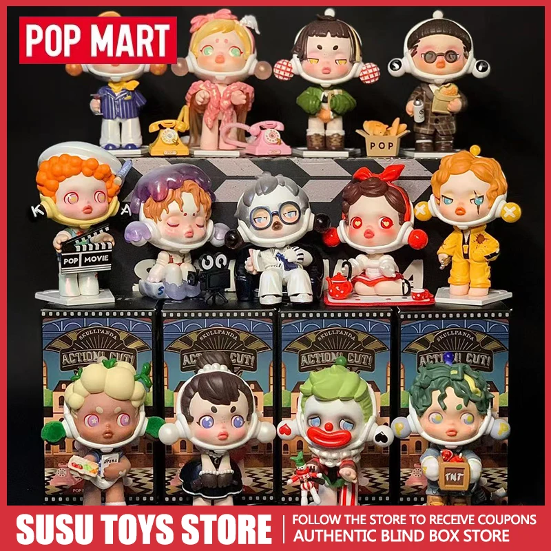 

POP MART Skullpanda Life Is Like A Play & Action Cut Series Blind Box Kawaii Anime Action Figure Mystery Surprise Figurine