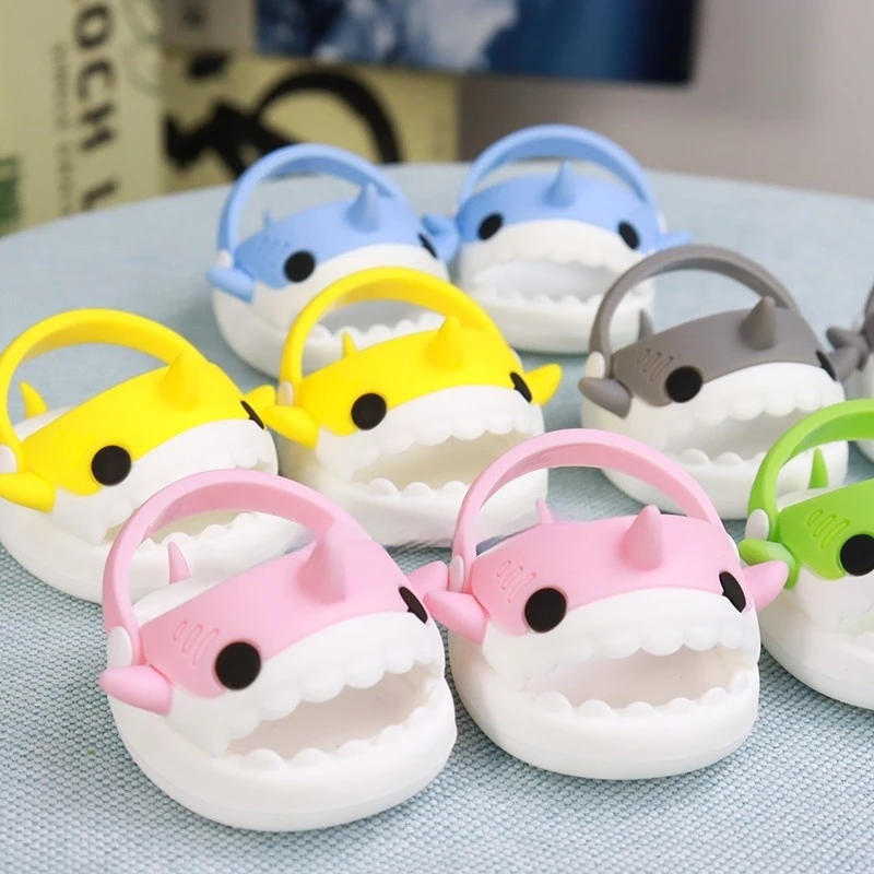 20/30 センチメートル綿人形の靴かわいいサメスリッパ豚猫ウサギソフトゴム靴ボードシューズ人形アクセサリー靴