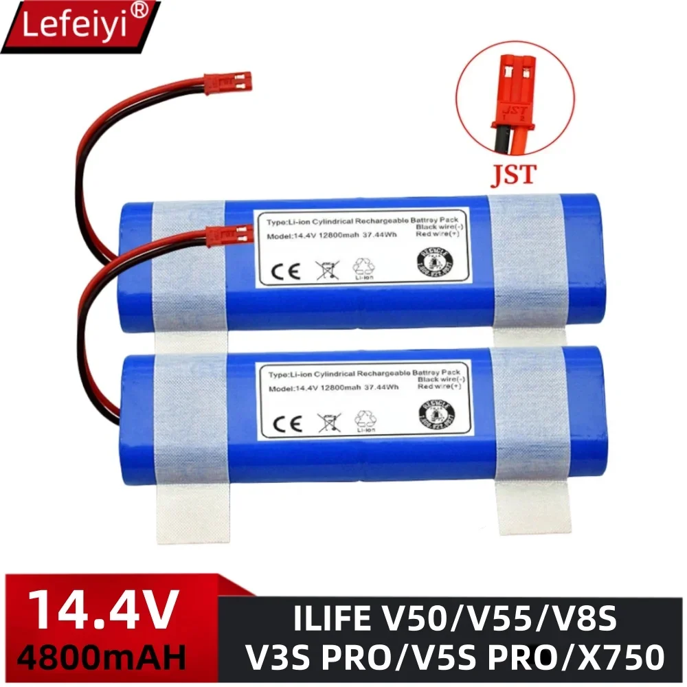 Original Li-lion Battery for ILIFE V3s Pro, V5s Pro, V8s, V8 Plus，V80，V80 Max，V80 Pro,V3s Max 18650 14.4V PX-B010