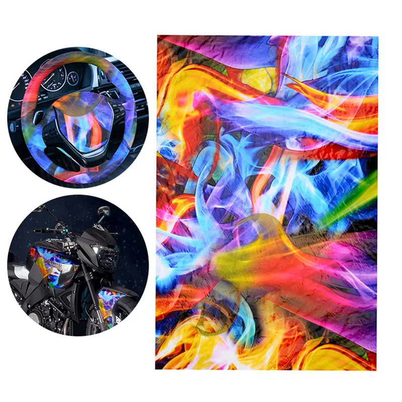 N93R 3X قوس قزح اللهب الهيدروغرافية فيلم نقل المياه الطباعة فيلم هيدرو Dip فيلم 50 سنتيمتر x 100 سنتيمتر