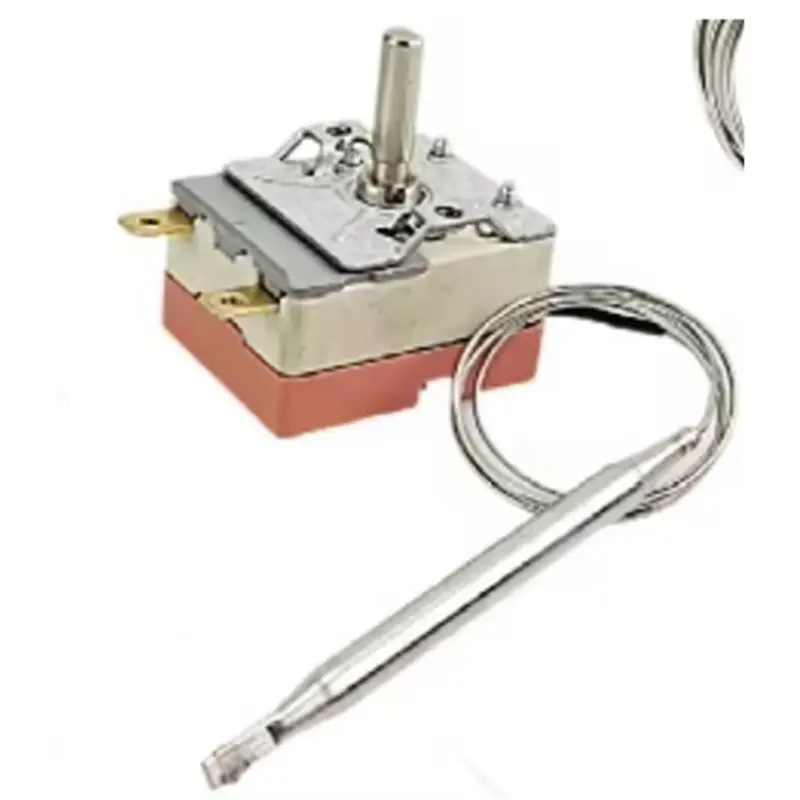 A84G-Electric Oven Thermostat Adjustable Temperature Controller Knob Type 60-200° C 16A Switch Hot Temperature Management System