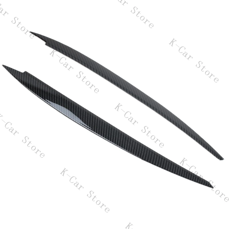 Car Headlight Eyebrow Eyelid Cover Trim ABS Carbon Fiber Eye-catching For VW Golf 7 VII GTI GTD R MK7 2013-2017