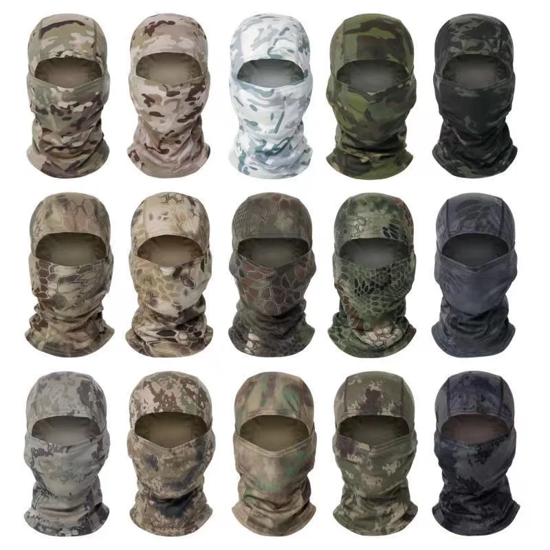 Cagoule de Camouflage pour cyclisme, masque complet pour Sports de plein air, chasse, randonnée, ski, casque de moto, casquette intérieure