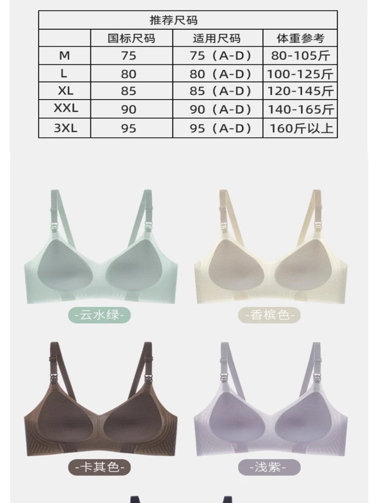 Maternity dual-use bra for support and anti-sagging, postpartum side breast reduction, nursing bra