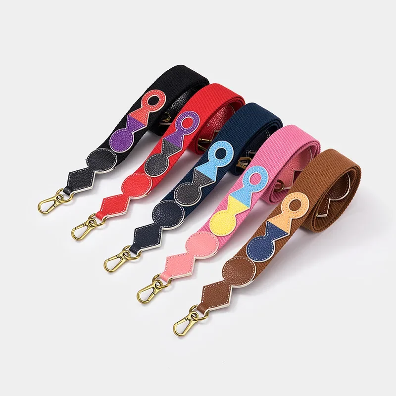 

3.8cm Cotton Canvas Webbing Woven Belt Women Crossbody Handbags Water Bottle Shoulder Luxury Bag Strap