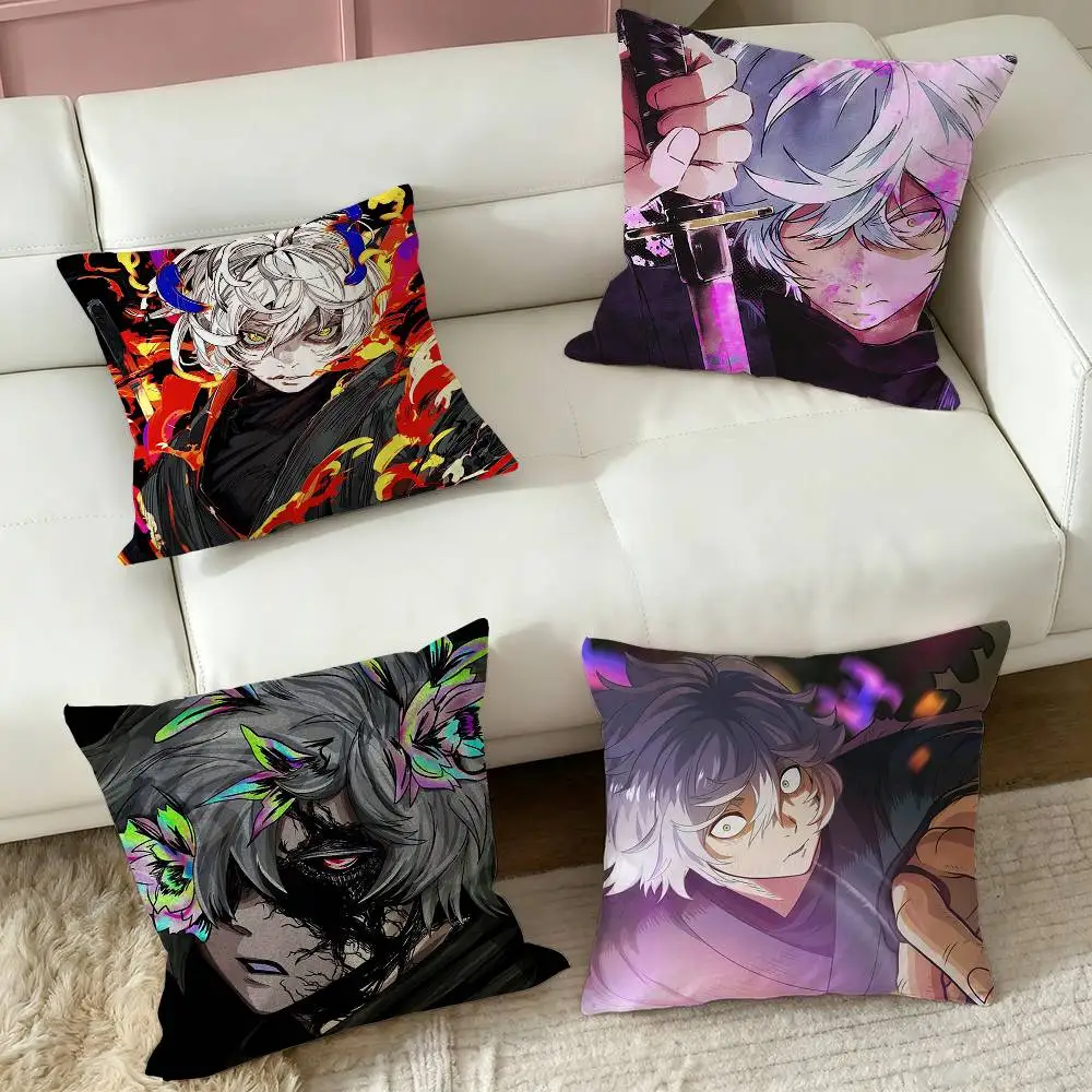 Gabimaru Hell Paradise  Square Double-Sided printed Pillow Case Bedroom Bedside Pillow Sofa Cushion Cover