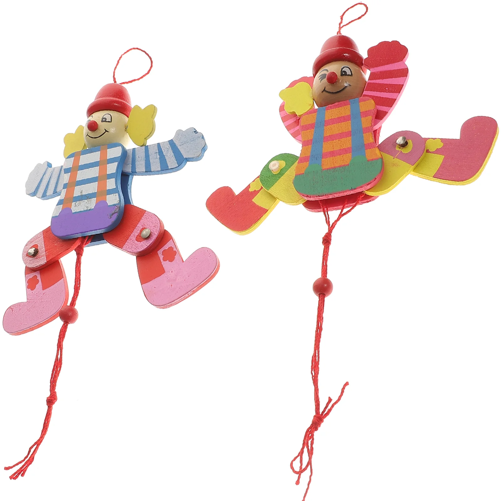 

2 Pcs Hand Marionette Puppet Toy Funny Clown Craft Lift The Thread Toys Children’s