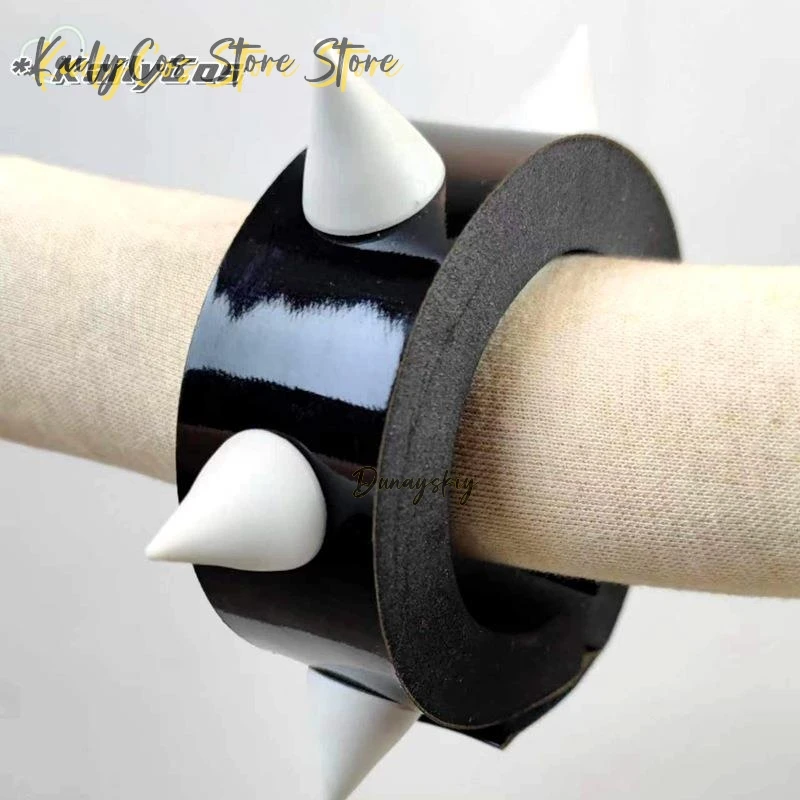 1pair Chun Li Cosplay Costume Prop Anime Bracelet Cosplay Wristband For Halloween Party Game Prop Wrist Strap Costume 2025