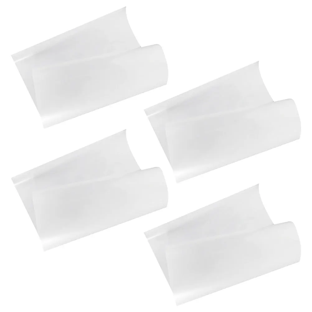 

4PCS Static Electricity Whiteboard Wall Stickers Child Plastic Portable Dry Erase Board for Wall Removable Reusable