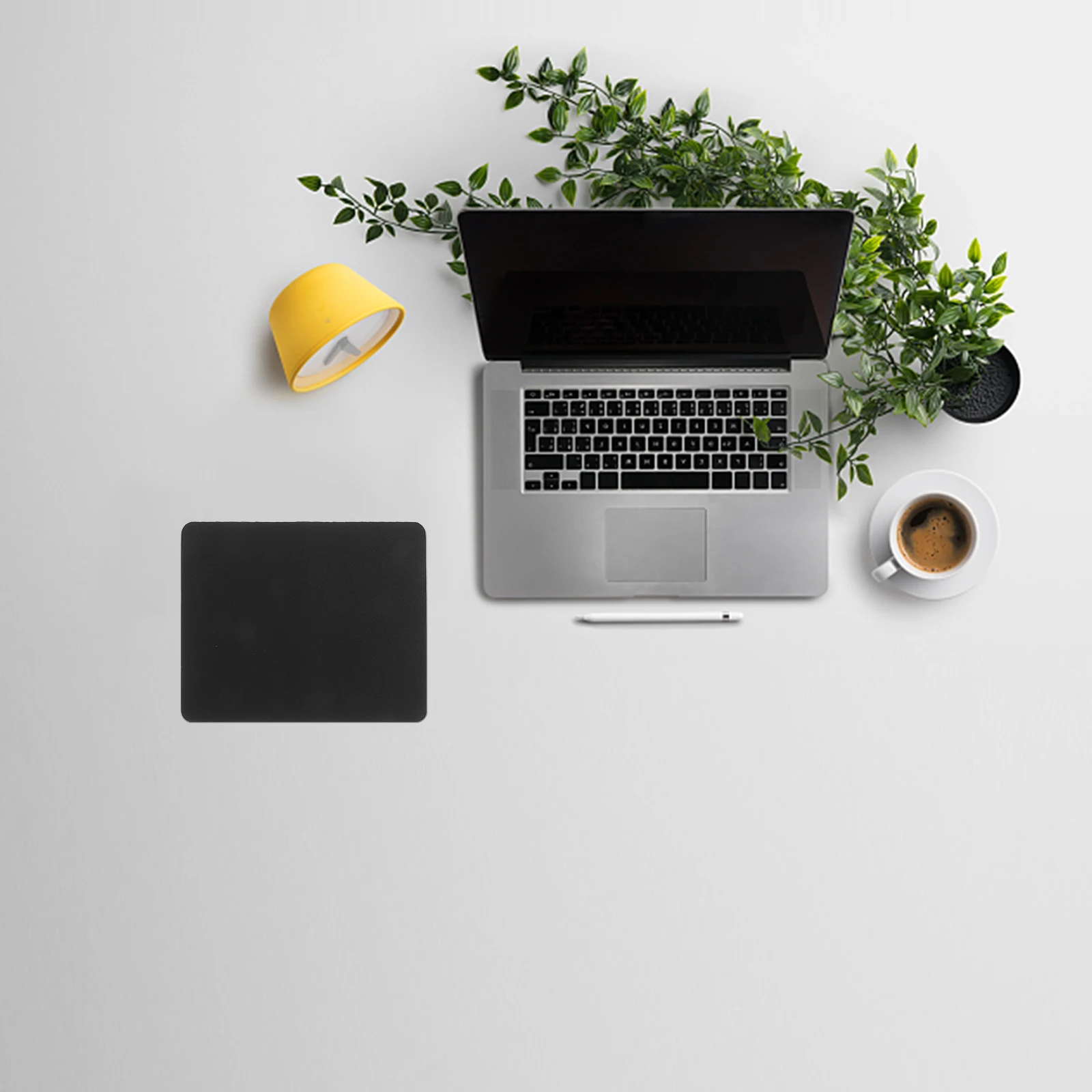 

Black Mouse Pad Anti-Slip Desktop Mat for Laptop Gaming Ergonomic Large Easy Clean Travel Mousepad Office Home Use