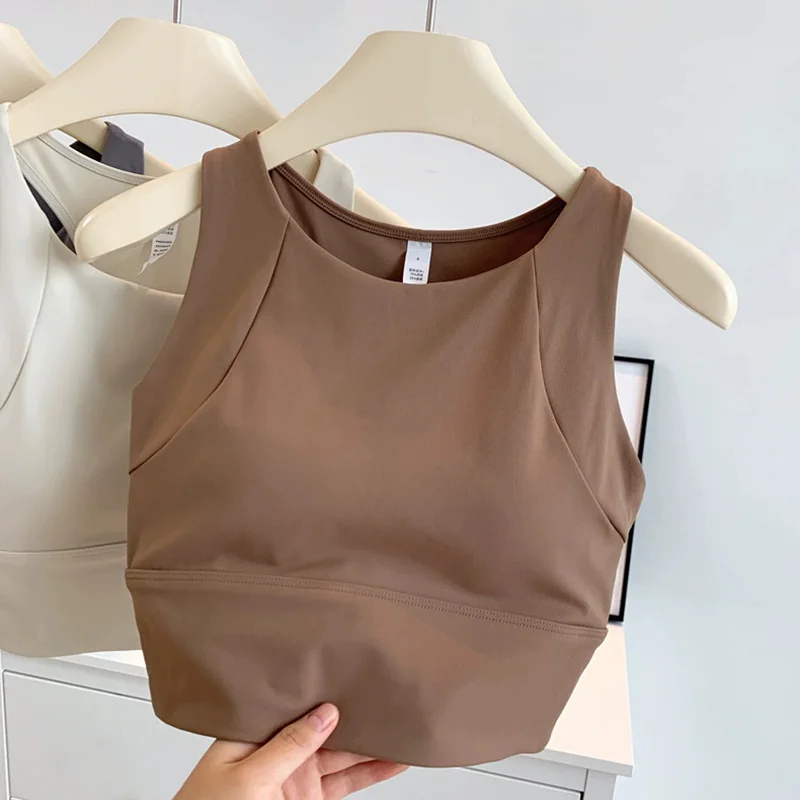 Stoßfester, hochintensiver Fitness-BH mit integrierten Cups, geeignet für Laufen, Yoga, mit schönem Rückendesign, atmungsaktiver Sport-BH für Frauen. – Detail 17