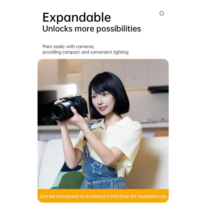 Phone Light Portable Small Video Conferences Light USB Streaming Light Rechargeable Desktop Video Light Streaming Accessories