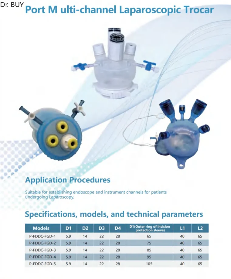 Port Multi-channel Laparoscopic Trocar，laparoscopic multi-channel instrument acess port