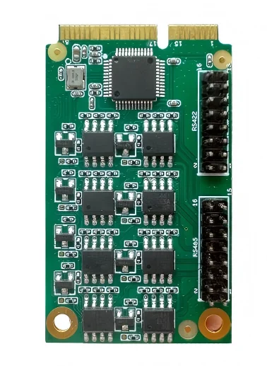 Smart Mini PCIe to 8 x  RS485/422