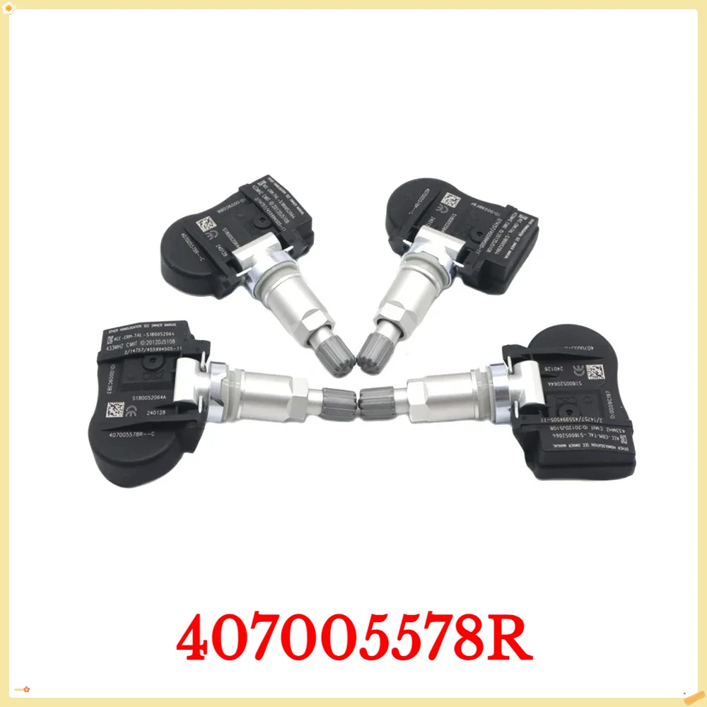 

Tire Pressure Sensor Monitoring System TPMS For RENAULT MEGANE II 02-08 SCENIC II 2003-2010 433Mhz S120123006F 407005578R