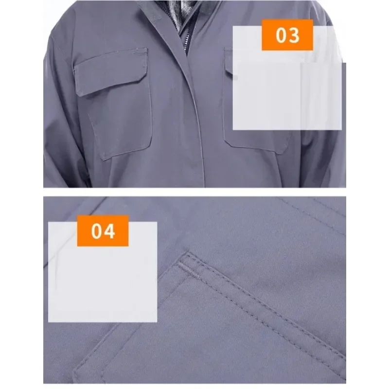 Work Overall Uniform Siamese Men Women Working Coverall Welding Suit Mechanical Repairman Workshop Sailor Jumpsuit Plus Size