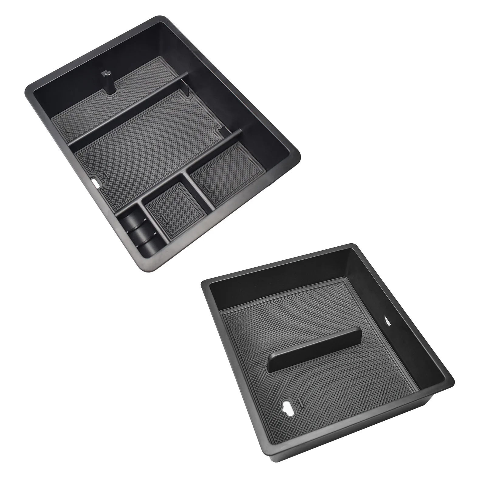 

TACOBRO Center Console Organizer Tray For 2024 2025 Chevy Silverado EV WT and 2024 2025 GMC Sierra EV Accessories Armrest Box