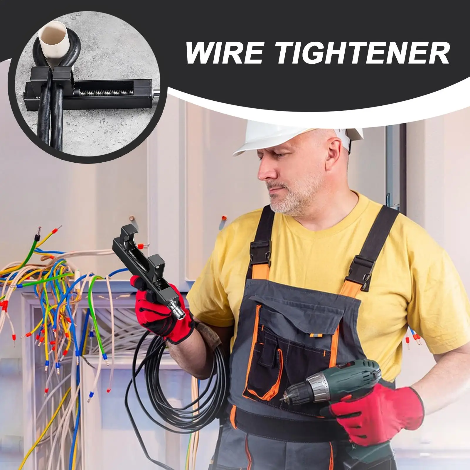Wire Tightener Cable Tightener For Manual And Electric Use Fixing Connector Professional Tensioner Labor-Saving Tool For Network