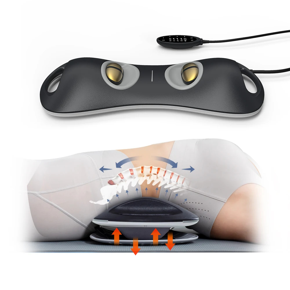Electric Pulse Back Care Massager OEM/ODM Waist Heat Traction Device for Lumbar Pain Massage Mattress