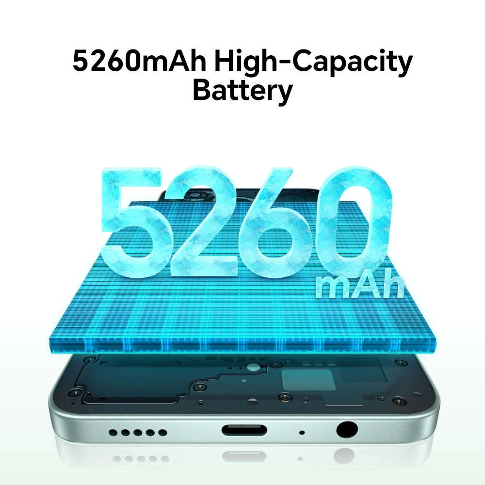 Versión EU HONOR X5c Plus, Teléfono Inteligente 4G, Pantalla de 6.74 Pulgadas con 90Hz y Protección Ocular, Cámara Principal de 50MP, Batería de 5260mAh, Procesador Octa-Core 4
