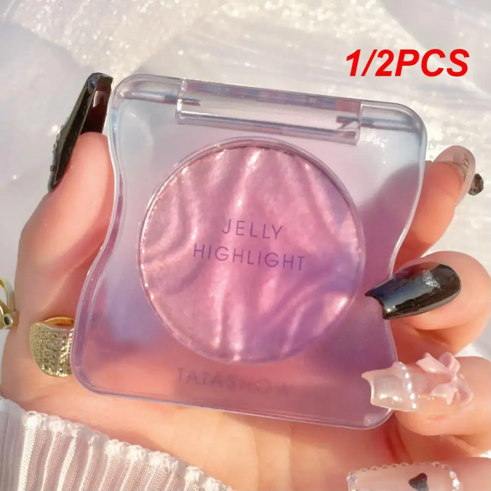 1/2PCS High Light Waterproof Lasting Blush Face Maquillage Brighten Skin Tone Sweat-proof Not Easy To Faint