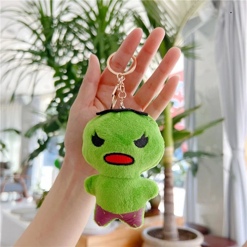 12cm Cute SUper heroes plush toys Keychain bag charm super dolls for boys gifts - view 2