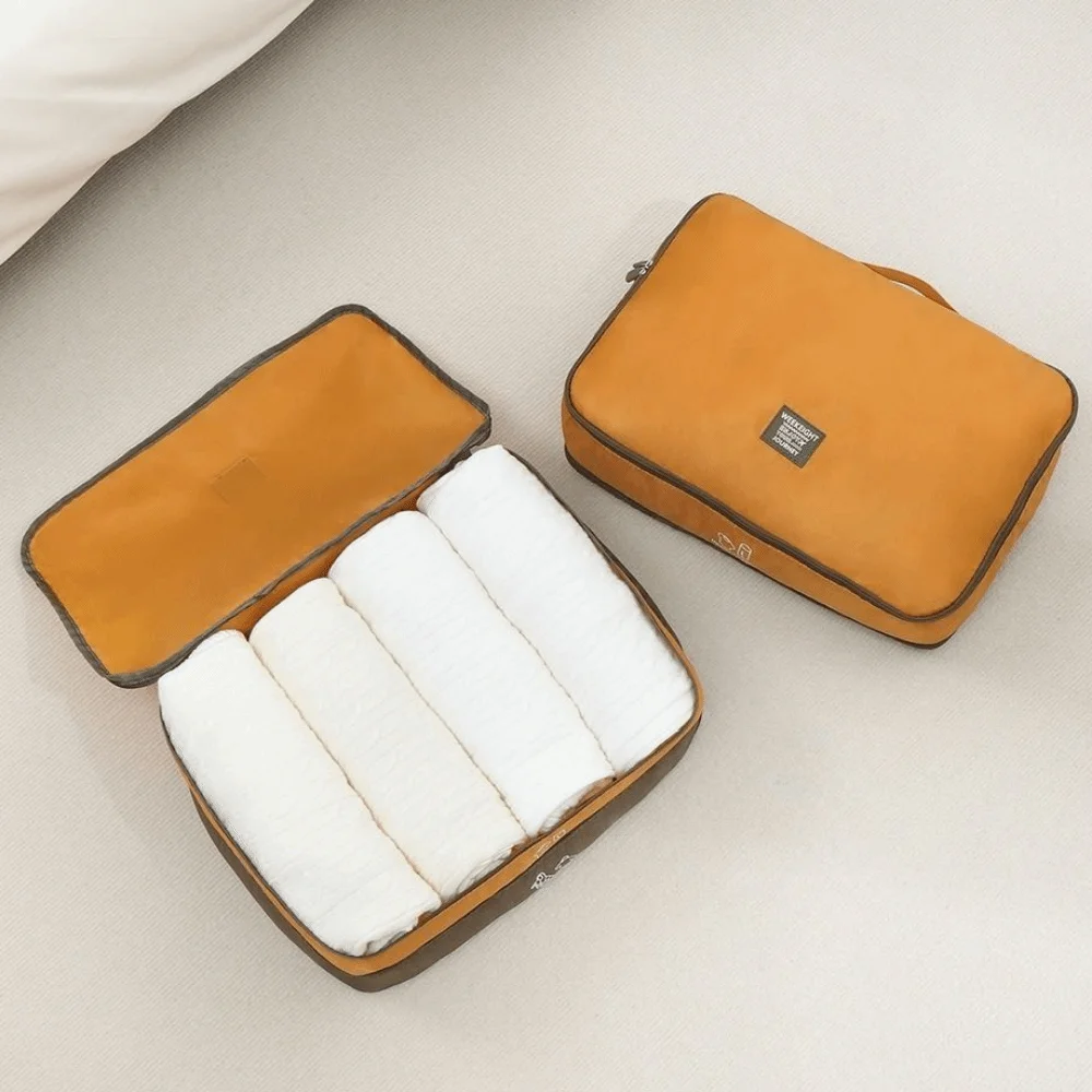 

Large Capacity Double-Layer Clothing Bag Dustproof with Zipper Duvet Cotton Compression Bag Space Saving Down Jacket Storage Bag