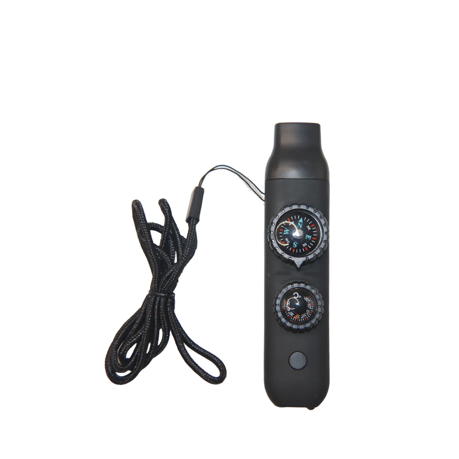 7in1 Multifunctional Survival Whistle With LED Light Magnifier Portable Survival Whistle Tool With Compasses Function