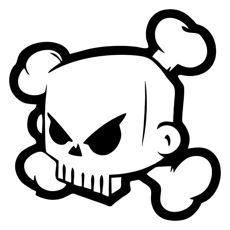 15x15CM Ken Block Skull Sticker, Angry Cartoon Vinyl Decal, Personalized Auto Body Window Styling Decoration Accessories - view 3
