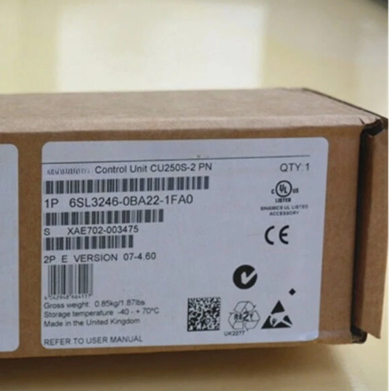 

Brand New Original 6SL3246-0BA22-1FA0 G120 Control Unit CU250S-2 PN PLC Controller Fast delivery