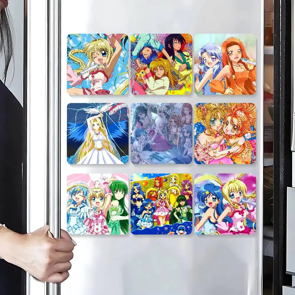 Mermaid Melody Pichi Pitch Refrigerator Magnets Cute Cartoon Magnetic Personality Decorations Creative Gifts