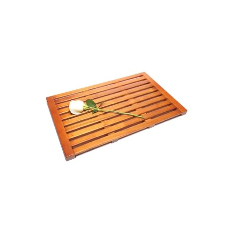 

Teak Shower Mat Signature Collection Teak Bath Mat Non‑Slip Wood Bath Mat for Bathroom Sauna and Outdoor Shower