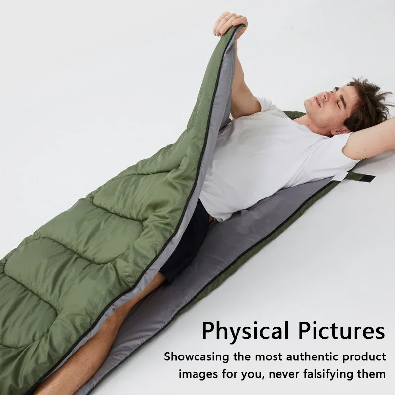 Portable Sleeping Bag Outdoor Camping Lightweight Warm Adults Envelope Sleeping Bag Men Women Survival Emergency Sleeping Bag