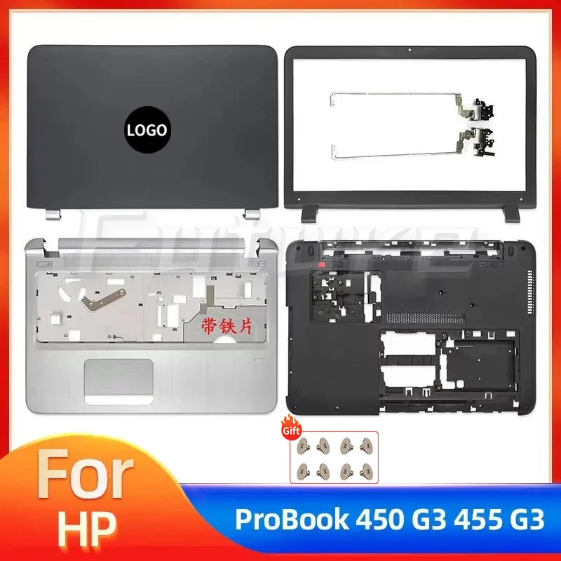 

New Top Case For HP ProBook 450 G3 455 G3 LCD Back Cover Front Bezel Hinges Palmrest Bottom Case