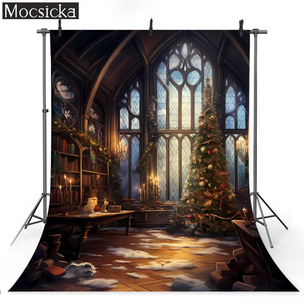 خلفية زينة عيد الميلاد ، نافذة أشعة الشمس في فصل الشتاء ، شجرة عيد الميلاد وخلفية الموقد للأطفال ، صور صورة للأطفال