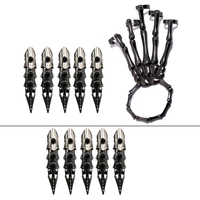 Black Metal Finger Claw Unique Skeleton Full Finger Rings Punk Rock Accessory Gift for Tech Enthusiasts and