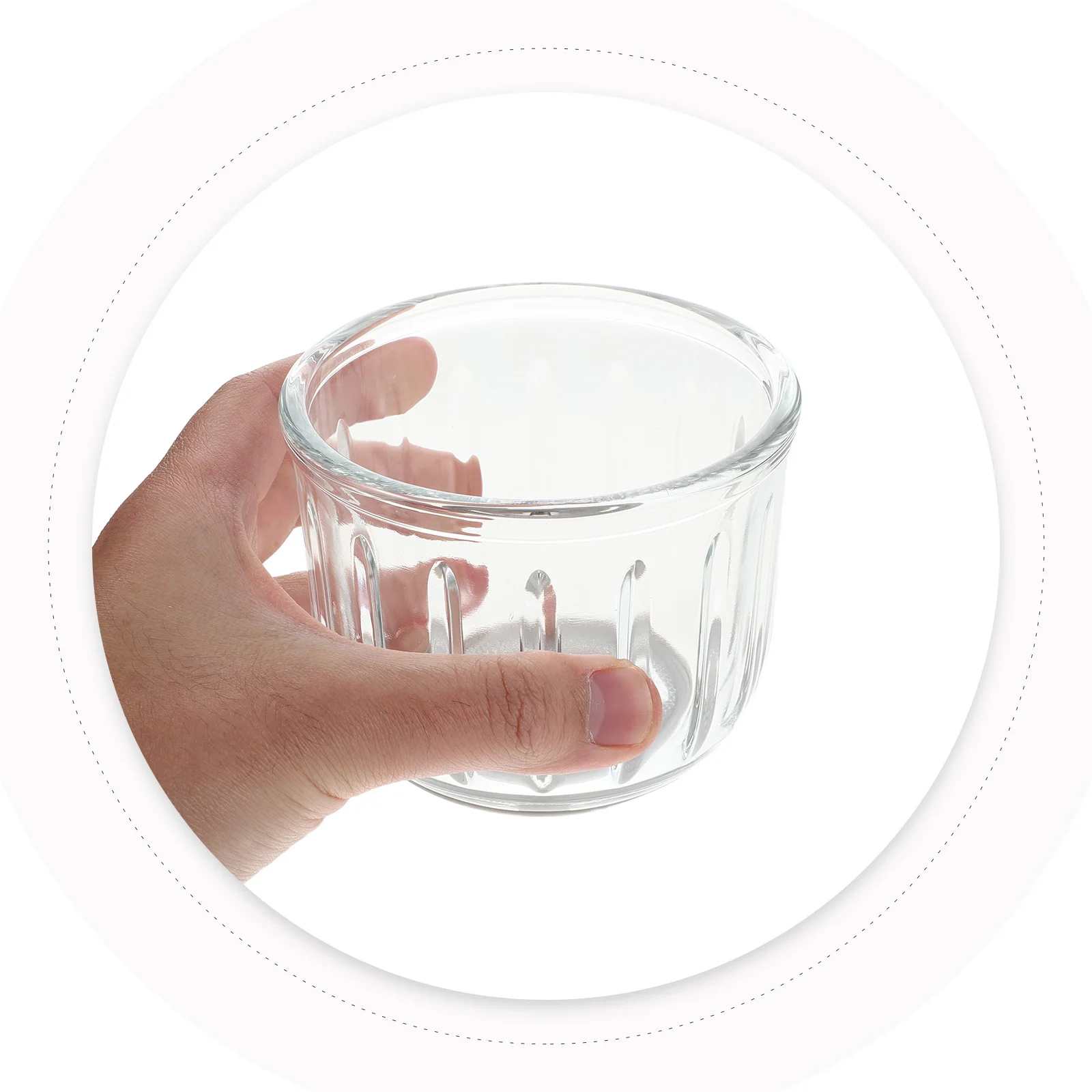 

Baby Food Blender Replacement Glass Bowl 0.3L Heat-Resistant Borosilicate Clear Mixing Dish Easy-Clean Freezer-Safe Food Maker