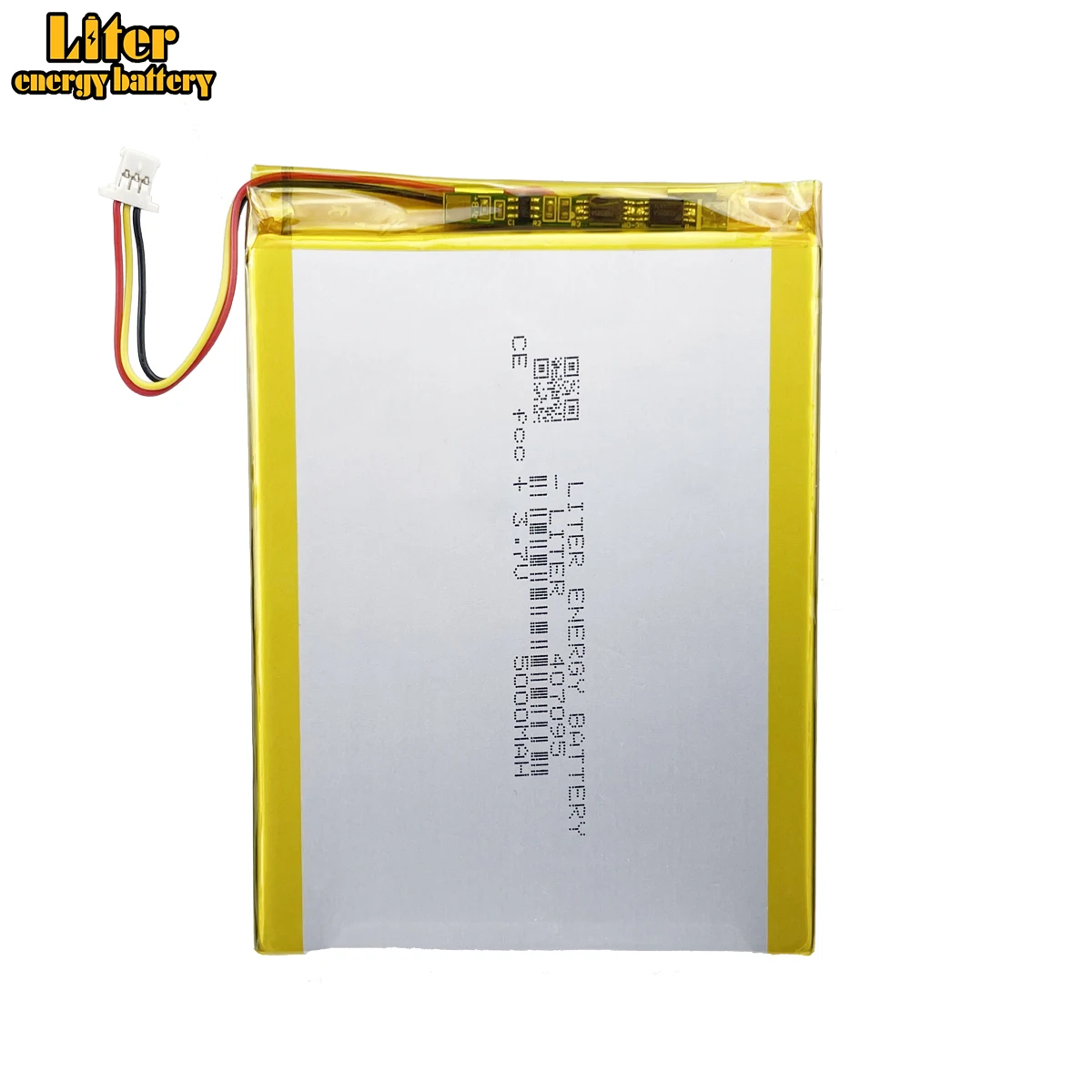 3-wires connector 3.7V 5000MAH 407095 Li Polymer Li-ion Lithium Battery For Tablet PC PDA PSP IPAQ DVD MID DIY E-book Power bank