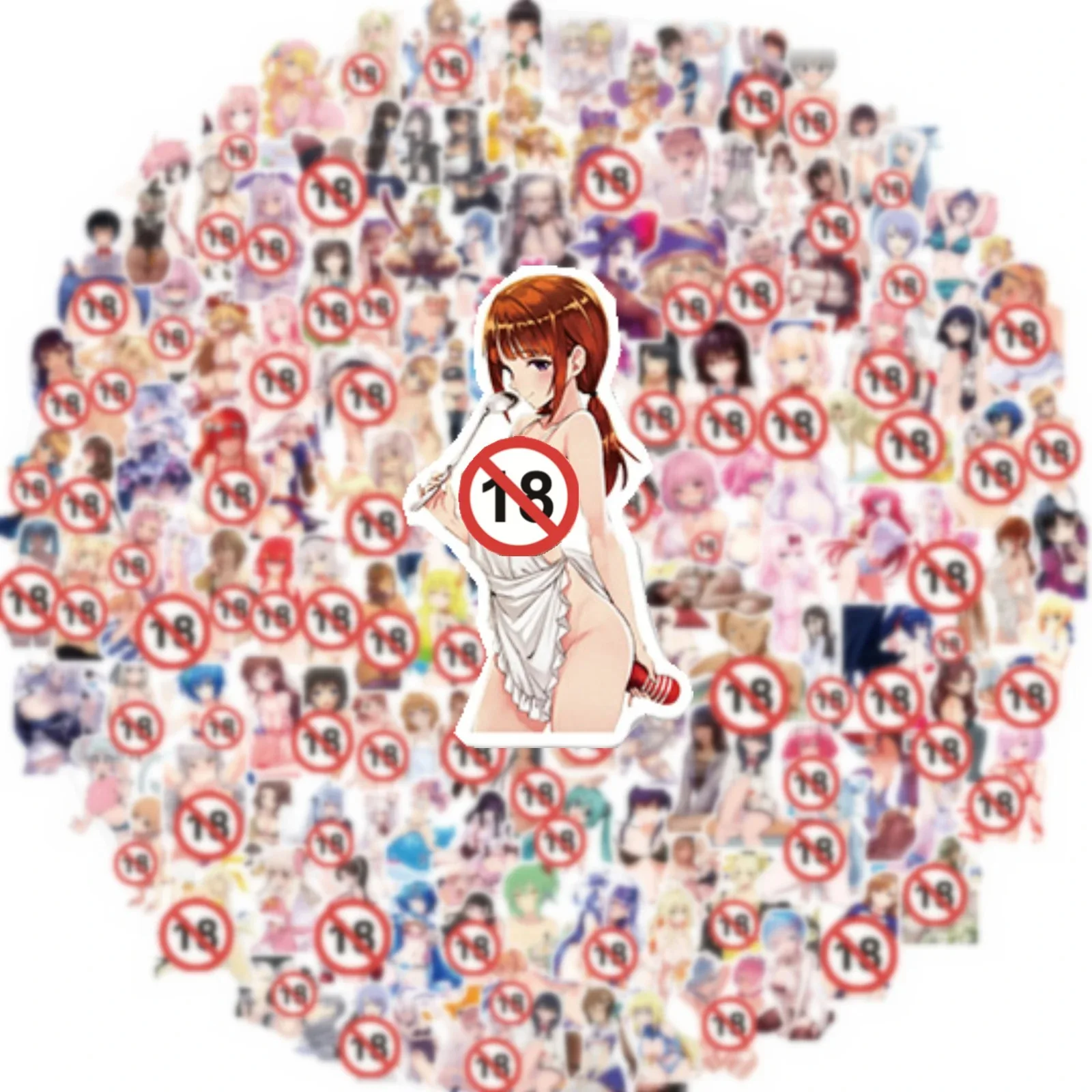 100/200 قطعة الكبار أنيمي Waifu فتاة مثير هنتاي ملصقات كول الشارات سيارة دراجة نارية جدار الأمتعة المحمول مقاوم للماء Kawaii ملصق