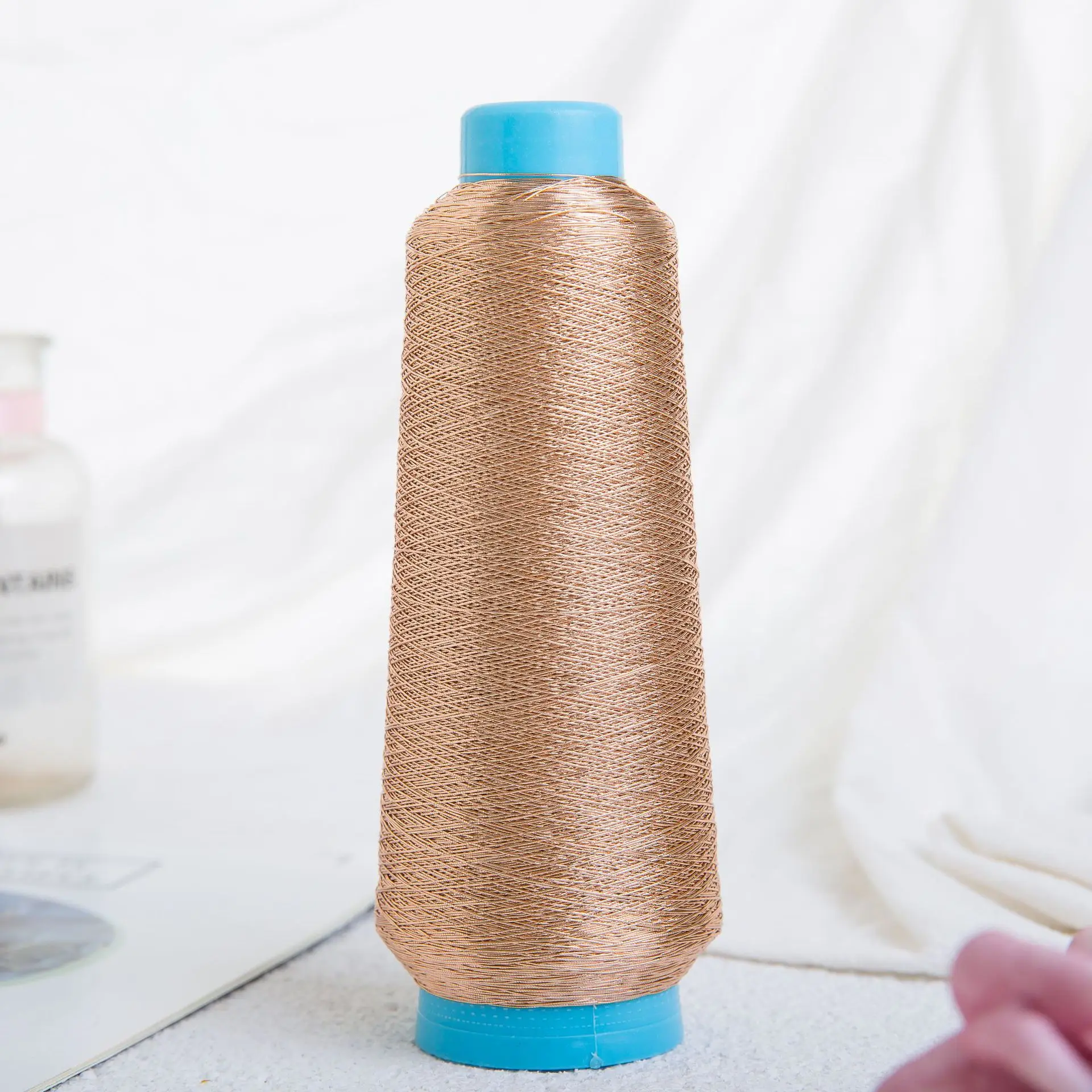 1000m Pet Aluminum Film Embroidery Thread - Large Spool Of Sewing Thread, Gold Color Thread. Non-fading And No Peeling.