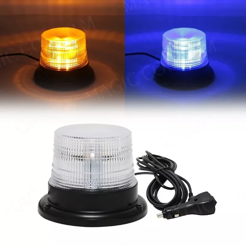 F2 LED Car Indicator Flash Emergency Police Light Rotating Beacon Strobe Magnetic Warning Light 12V Wireless Remote USB Charging