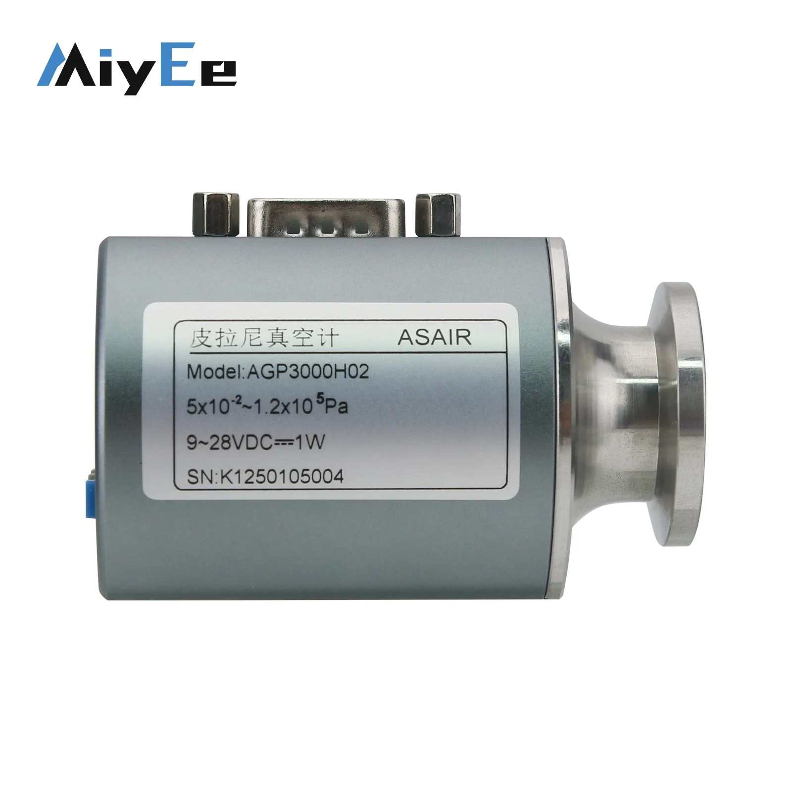 High Precision Digital Display Pirani Vacuum Gauge KF16 to KF25 Kit Replacement for INFICON PSG500 Pirani Gauge